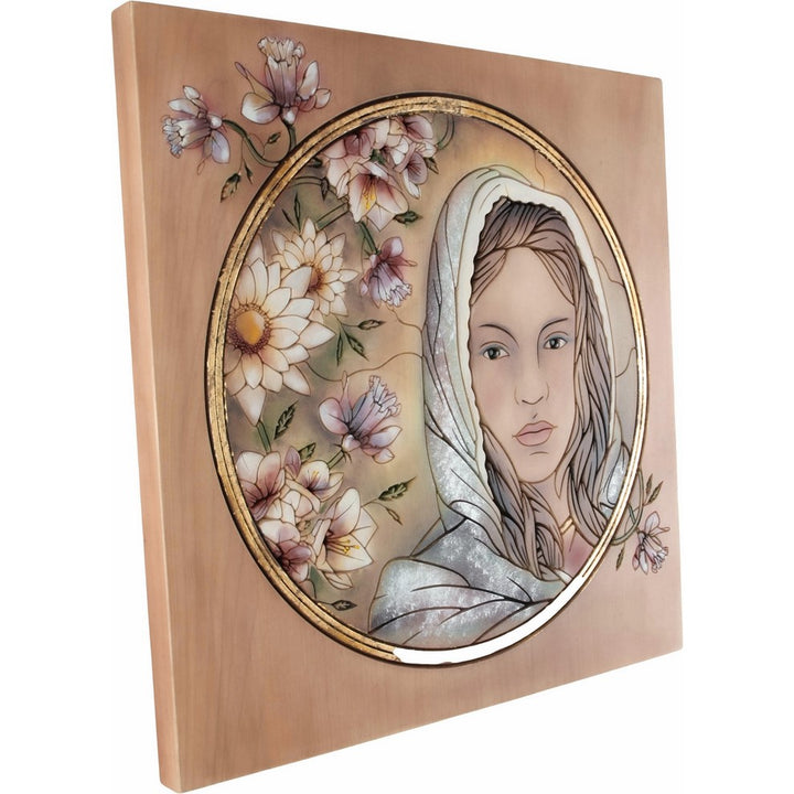 Grawerowany obraz z drewna - Portret Kobiety (model 3)-Rzeźba dekoracyjna-RzezbawDrewnie.pl-Viktor-Art
