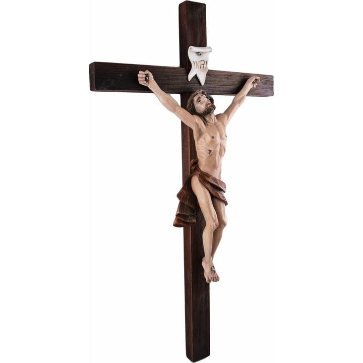 Krucyfiks - Jezus Chrystus Ukrzyżowany-Rzeźba sakralna-RzezbawDrewnie.pl-Viktor-Art