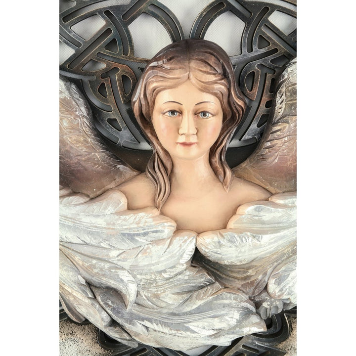 Anioł - Harmonia - Celtyckie tło-Rzeźba sakralna-RzezbawDrewnie.pl-Viktor-Art