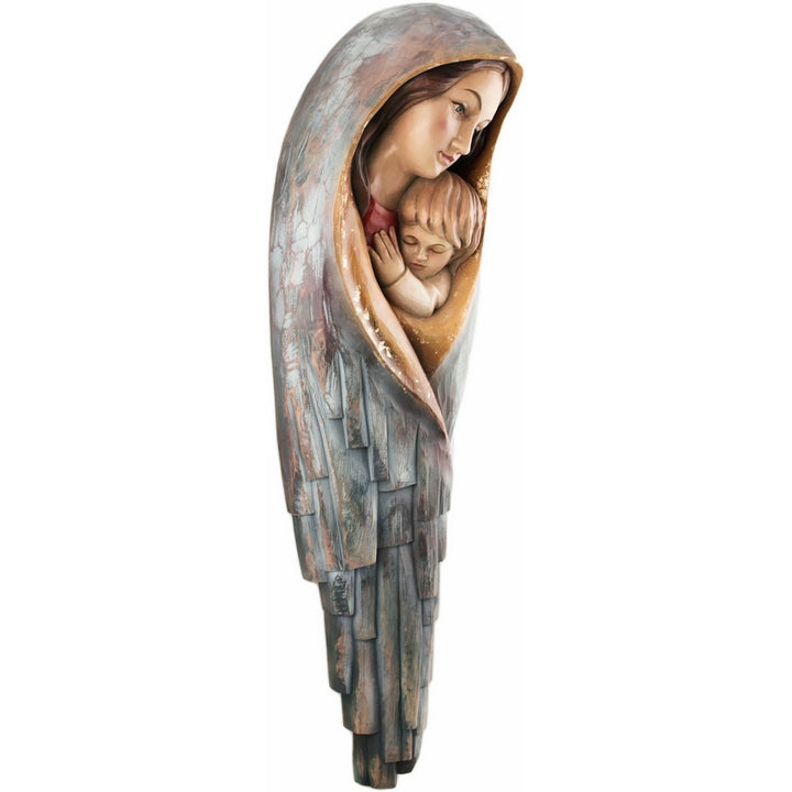 Święta Maria z Dzieckiem Jezusem - Wersja Nowoczesna-Rzeźba sakralna-RzezbawDrewnie.pl-Viktor-Art