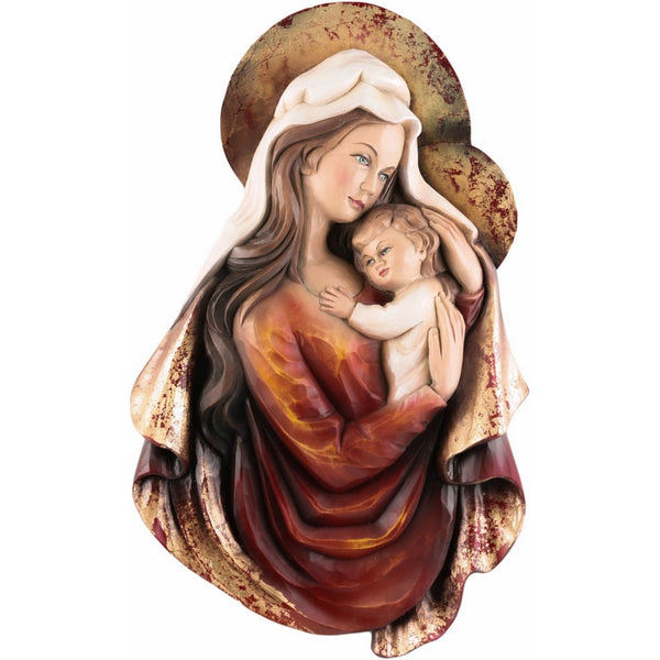 Święta Maryja i Dzieciątko Jezus - Symbol Miłości Matki-Rzeźba sakralna-RzezbawDrewnie.pl-Viktor-Art