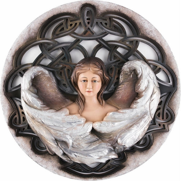 Anioł - Harmonia - Celtyckie tło-Rzeźba sakralna-RzezbawDrewnie.pl-Viktor-Art