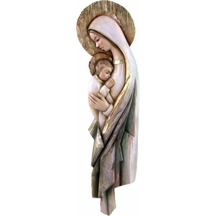 Święta Maryja z Dzieckiem Jezusem - Czysta Miłość-Rzeźba sakralna-RzezbawDrewnie.pl-Viktor-Art