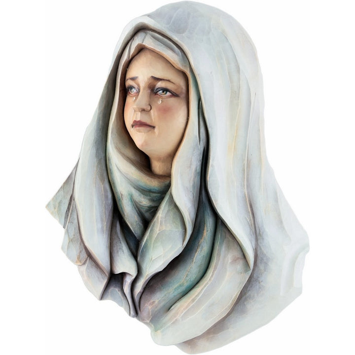Pocieszanie Najświętszej Marii Panny - Symbol Współczucia-Rzeźba sakralna-RzezbawDrewnie.pl-Viktor-Art