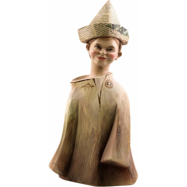 Figurka dziecka/chłopca z drewna (model 2 z 3)-Rzeźba dekoracyjna-RzezbawDrewnie.pl-Viktor-Art