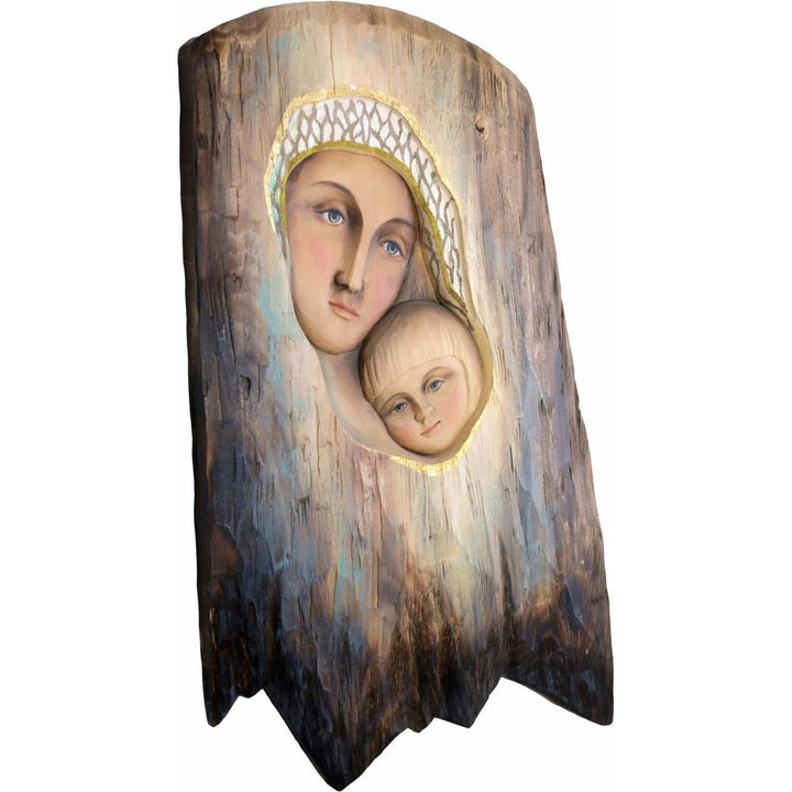 Madonna - Styl Ludowy - wyrzeźbione w drzewie-Rzeźba sakralna-RzezbawDrewnie.pl-Viktor-Art