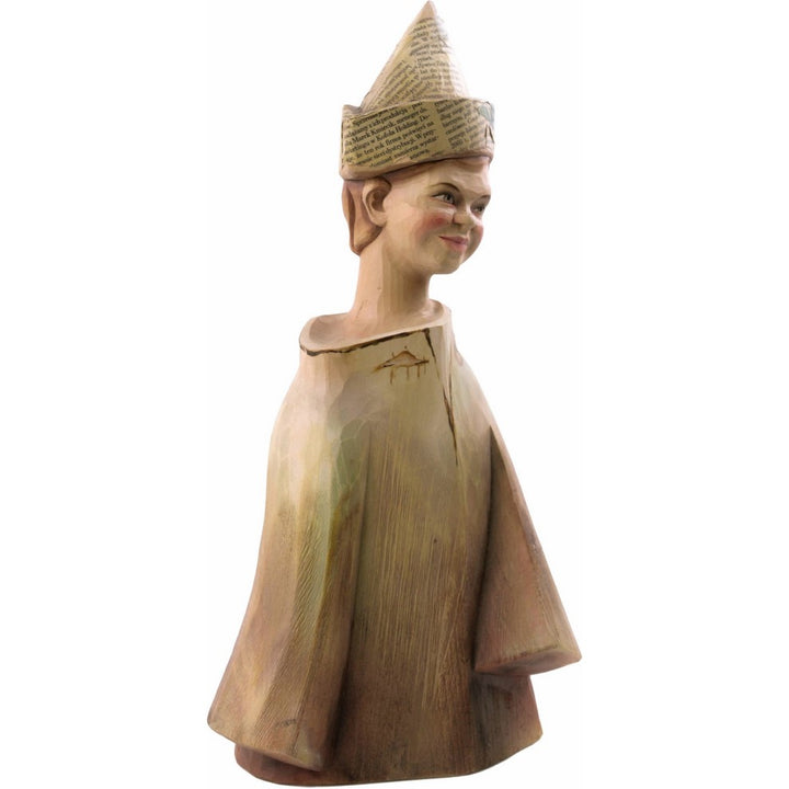 Figurka dziecka/chłopca z drewna (model 2 z 3)-Rzeźba dekoracyjna-RzezbawDrewnie.pl-Viktor-Art