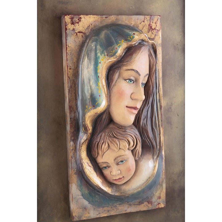 Matka Boska Maria z Dzieckiem Jezusem (Model 2)-Rzeźba sakralna-RzezbawDrewnie.pl-Viktor-Art