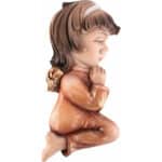 Anioł - Obrońca Dzieci (Dziewczynka) figura drewniana – prezent na chrzest – ujęcie 3