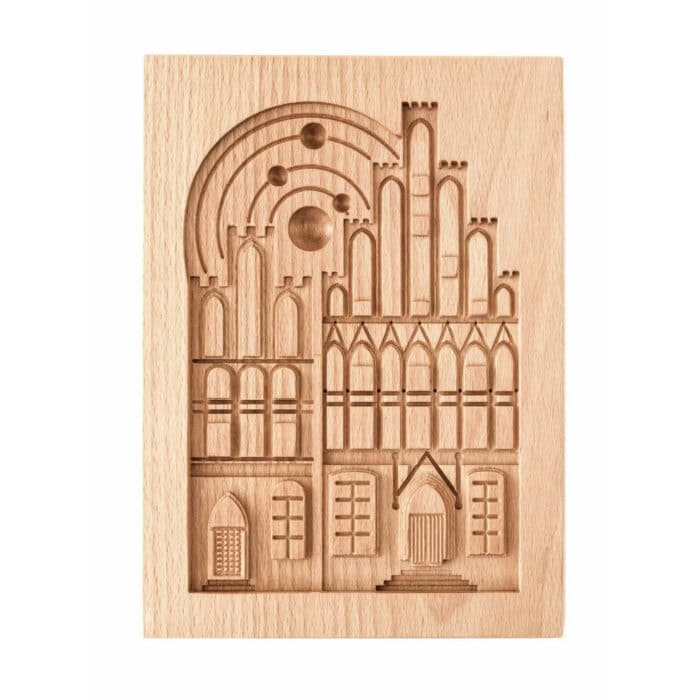 Forma do Piernika - Forma ciasteczkowa (dom Mikołaja Kopernika) – elegancka rzeźba z Forma do Piernika - Forma ciasteczkowa (dom Mikołaja Kopernika) rzeźba drewniana – dekoracja wnętrza – ujęcie 4