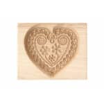 Forma do Piernika - Foremka do ciasteczek (Serce 2) rzeźba drewniana – dekoracja biblioteki – ujęcie 4