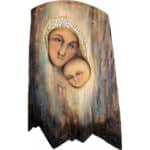 Madonna - Styl Ludowy - wyrzeźbione w drzewie figura drewniana – prezent na ślub – ujęcie 3