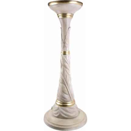 Kwietnik - Podstawa - Cokół (model 2 - Zamknięty Liść) rzeźba drewniana – dekoracja biblioteki – ujęcie 5