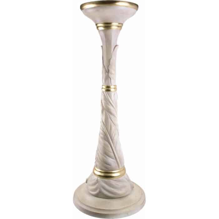 Kwietnik - Podstawa - Cokół (model 2 - Zamknięty Liść) rzeźba drewniana – dekoracja biblioteki – ujęcie 5