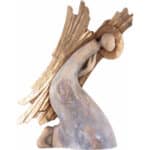 Anioł - Skromny (model 2) figura drewniana – prezent na ślub – ujęcie 3