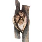 Święta Rodzina - Serce i Dom - Serce (model 13) figura drewniana – prezent na jubileusz – ujęcie 3