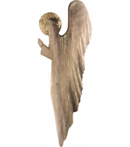 Anioł - Modlitwa Pańska (Model 2) figura drewniana – prezent na pierwszą komunię – ujęcie 2