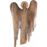 Anioł - sztuka współczesna - Zaduma (model 1) figura drewniana – prezent na ślub – ujęcie 3