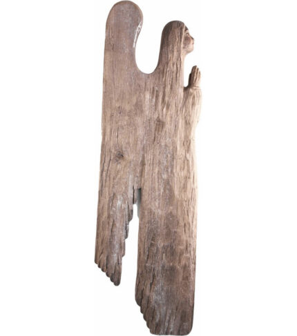 Anioł - Modlitwa Pańska (model 1) figura drewniana – prezent na pierwszą komunię – ujęcie 3