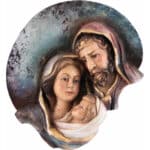 Święta Rodzina - Serce i Dom - Księżyc (model 8) figura drewniana – prezent na rocznicę ślubu – ujęcie 3