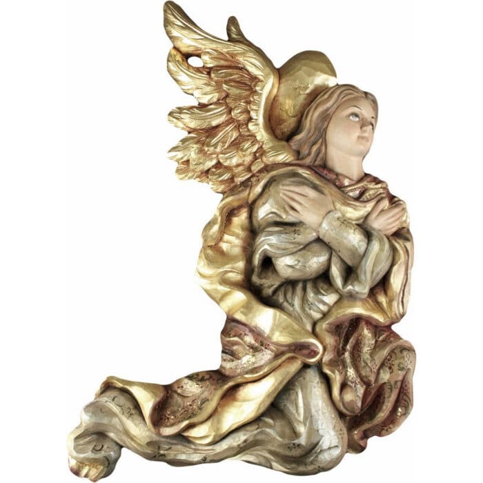Anioł - Oddający Hołd (Model 2) – drewniana figura na chrzest Anioł - Oddający Hołd (Model 2) figura drewniana – prezent na chrzest