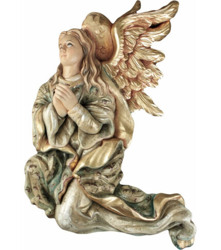 Anioł - Oddający hołd (Model 1) figura drewniana – prezent na ślub – ujęcie 2