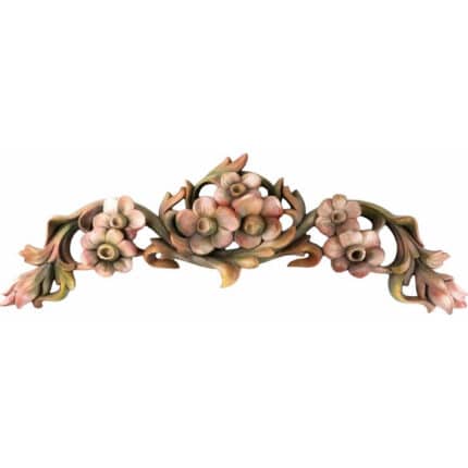 Supraporta - Ornament - Kwiaty Jabłoni - model 4 rzeźba drewniana – dekoracja wnętrza – ujęcie 2