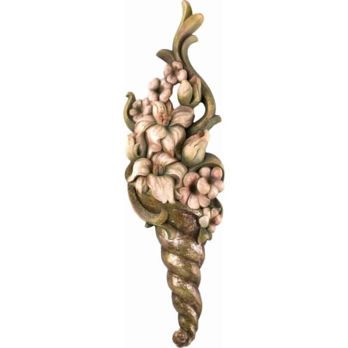 Supraporta - Ornament - Róg Obfitości - Model 6 – elegancka rzeźba z drewna do biura Supraporta - Ornament - Róg Obfitości - Model 6 rzeźba drewniana – dekoracja biura – ujęcie 2