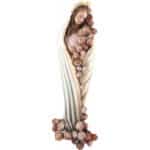 Madonna i Dzieciątko Jezus - Róże figura drewniana – prezent na rocznicę ślubu – ujęcie 3
