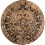 Dekoracja Ścienna - Kalendarz Majów - płaskorzeźba rzeźba drewniana – dekoracja biura – ujęcie 3