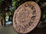 Dekoracja Ścienna - Kalendarz Majów (Azteków) - 150cm - wielkogabarytowa płaskorzeźba rzeźba drewniana – dekoracja