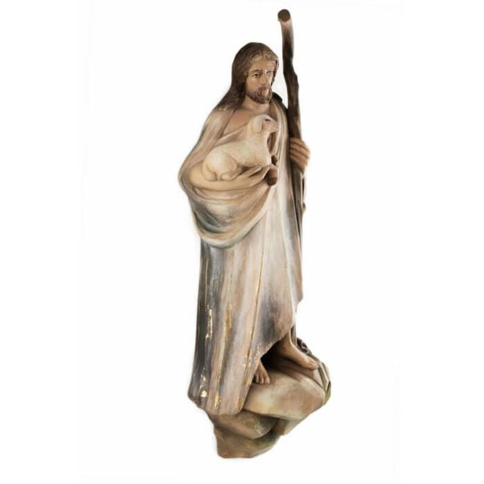 Dobry Pasterz (model 2) rzeźba drewniana – dekoracja gabinetu – ujęcie 2