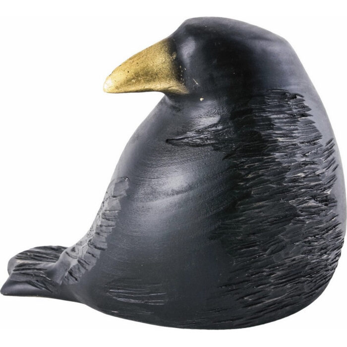 Czarna wrona / Kruk - rzeźba drewniana (Model 1) rzeźba drewniana – dekoracja biura – ujęcie 5