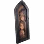 Święta Rodzina - Serce i Dom - Okno (Model 3) figura drewniana – prezent na chrzest – ujęcie 2