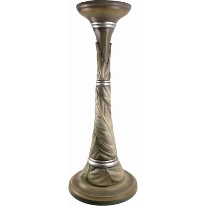 Kwietnik - Podstawa - Cokół (model 2 - Zamknięty Liść) rzeźba drewniana – dekoracja gabinetu – ujęcie 4