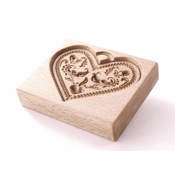 Forma do Piernika - Foremka do ciasteczek (Serce 1) rzeźba drewniana – dekoracja salonu – ujęcie 7