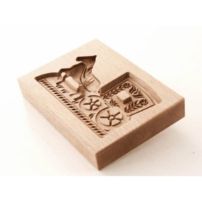 Forma do Piernika - Forma do ciasteczek (Kareta) – elegancka rzeźba z drewna do gabinetu Forma do Piernika - Forma do ciasteczek (Kareta) rzeźba drewniana – dekoracja gabinetu – ujęcie 4