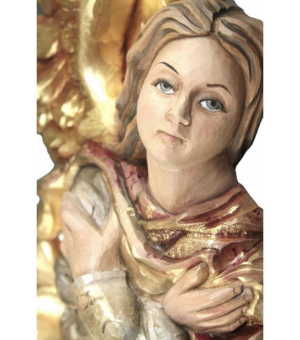 Anioł - Oddający hołd (Model 1) figura drewniana – prezent na rocznicę ślubu