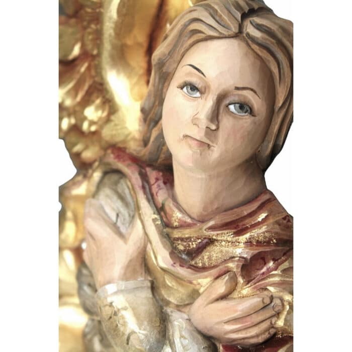 Anioł - Oddający hołd (Model 1) figura drewniana – prezent na rocznicę ślubu