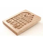 Forma do Piernika - Forma ciasteczkowa (dom Mikołaja Kopernika) rzeźba drewniana – dekoracja gabinetu – ujęcie 3