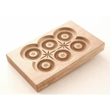 Forma do Piernika - Foremka do ciasteczek (Katarzyna - Symetria) rzeźba drewniana – dekoracja wnętrza – ujęcie 3