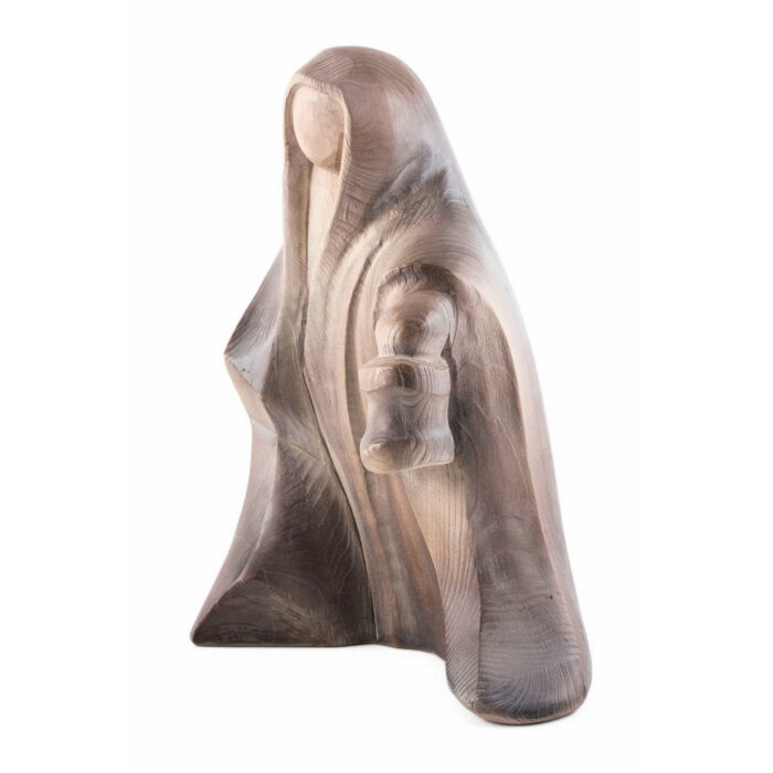 Święta Rodzina - Szopka - Nowoczesny projekt posągu (model 14) figura drewniana – prezent na chrzest – ujęcie 6