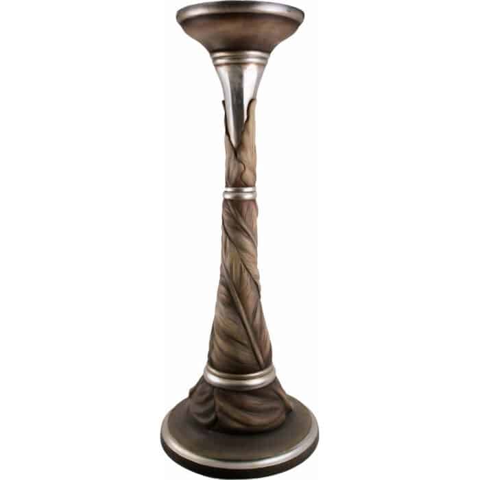 Kwietnik - Podstawa - Cokół (model 2 - Zamknięty Liść) rzeźba drewniana – dekoracja biura – ujęcie 3