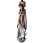 Madonna - Miłosierdzie - Księżyc figura drewniana – prezent na jubileusz – ujęcie 2