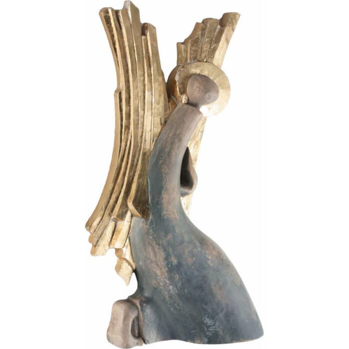 Anioł - Skromny (model 1) – drewniana figura na jubileusz Anioł - Skromny (model 1) figura drewniana – prezent na jubileusz – ujęcie 2