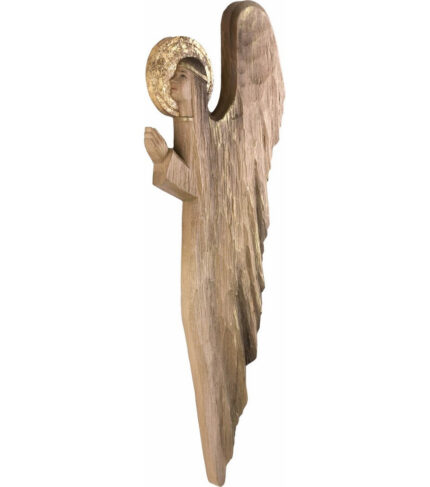 Anioł - Modlitwa Pańska (Model 2) figura drewniana – prezent na rocznicę ślubu