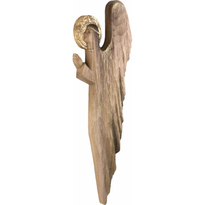 Anioł - Modlitwa Pańska (Model 2) figura drewniana – prezent na rocznicę ślubu