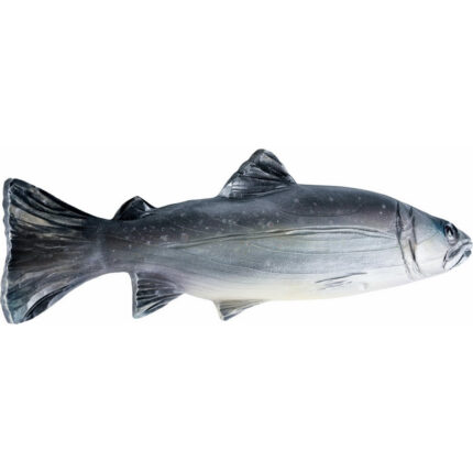 Pstrąg Tęczowy - drewniana płaskorzeźba - rzeźba (Model 2) rzeźba drewniana – dekoracja salonu – ujęcie 2