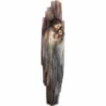 Święta Rodzina - Serce i Dom (model 1) figura drewniana – prezent na rocznicę ślubu – ujęcie 2