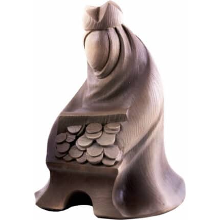 Trzech Króli - Baltazar rzeźba drewniana – dekoracja wnętrza – ujęcie 2